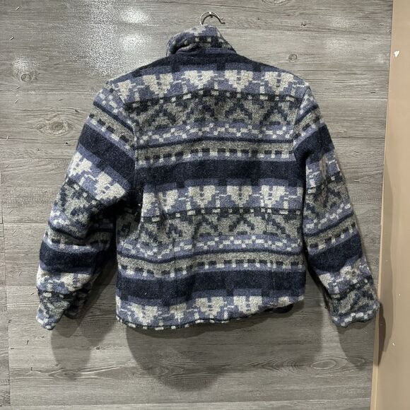 Woolrich USA Medium Women’s Wool Aztec Southwest Blazer Jacket Coat Vintage - Picture 6 of 6